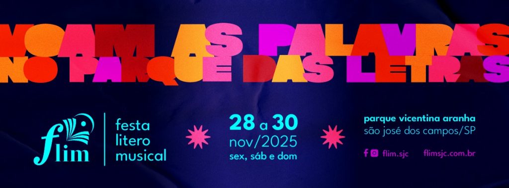 FLIM 2025 reunirá autores, música e cultura no Parque Vicentina Aranha em São José dos Campos