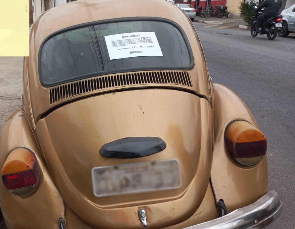 carros abandonados, fiscalização urbana, trânsito Pindamonhangaba, Operação Carro Velho