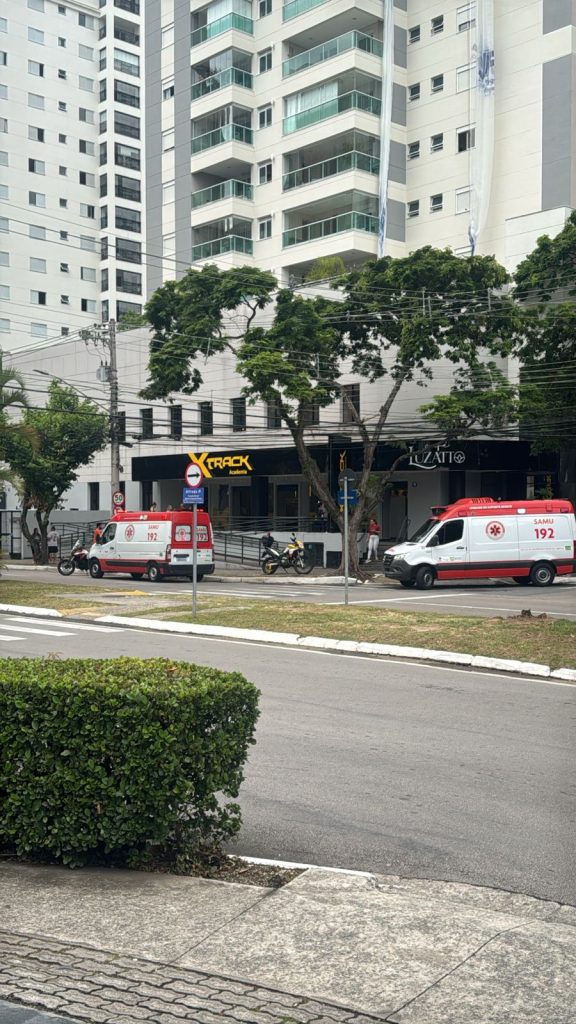 Mal súbito em academia assusta alunos e mobiliza equipes do Samu no Jardim Aquarius