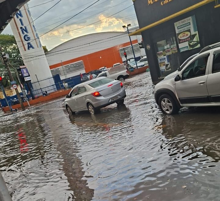 Temporal no fim da tarde provoca alagamentos e quedas de árvores em São José dos Campos