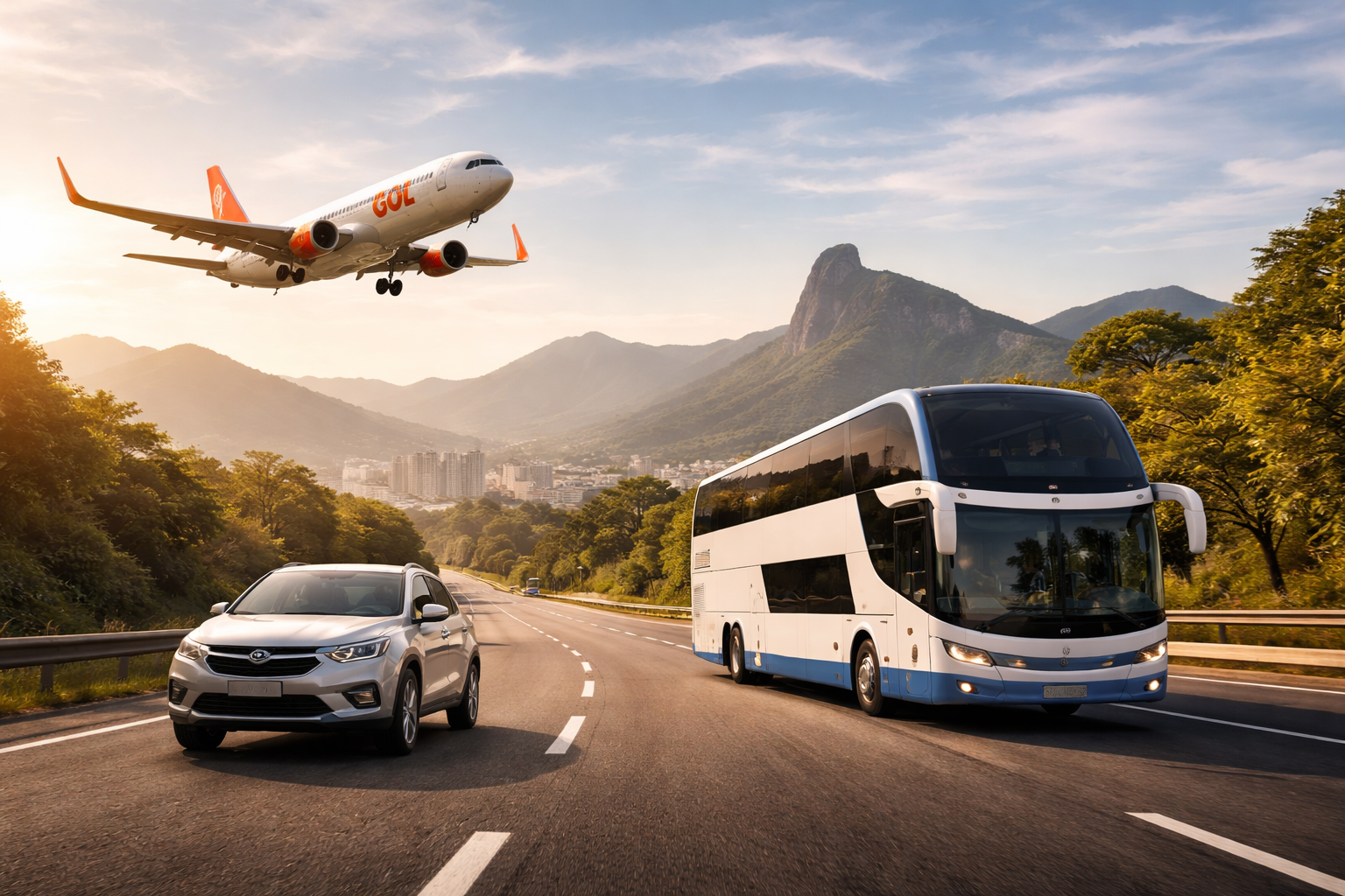Viagem de São José - Rio quanto custa ir de avião, ônibus e carro