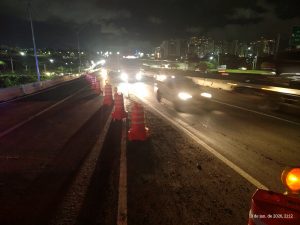 Marginal fechada no km 151.