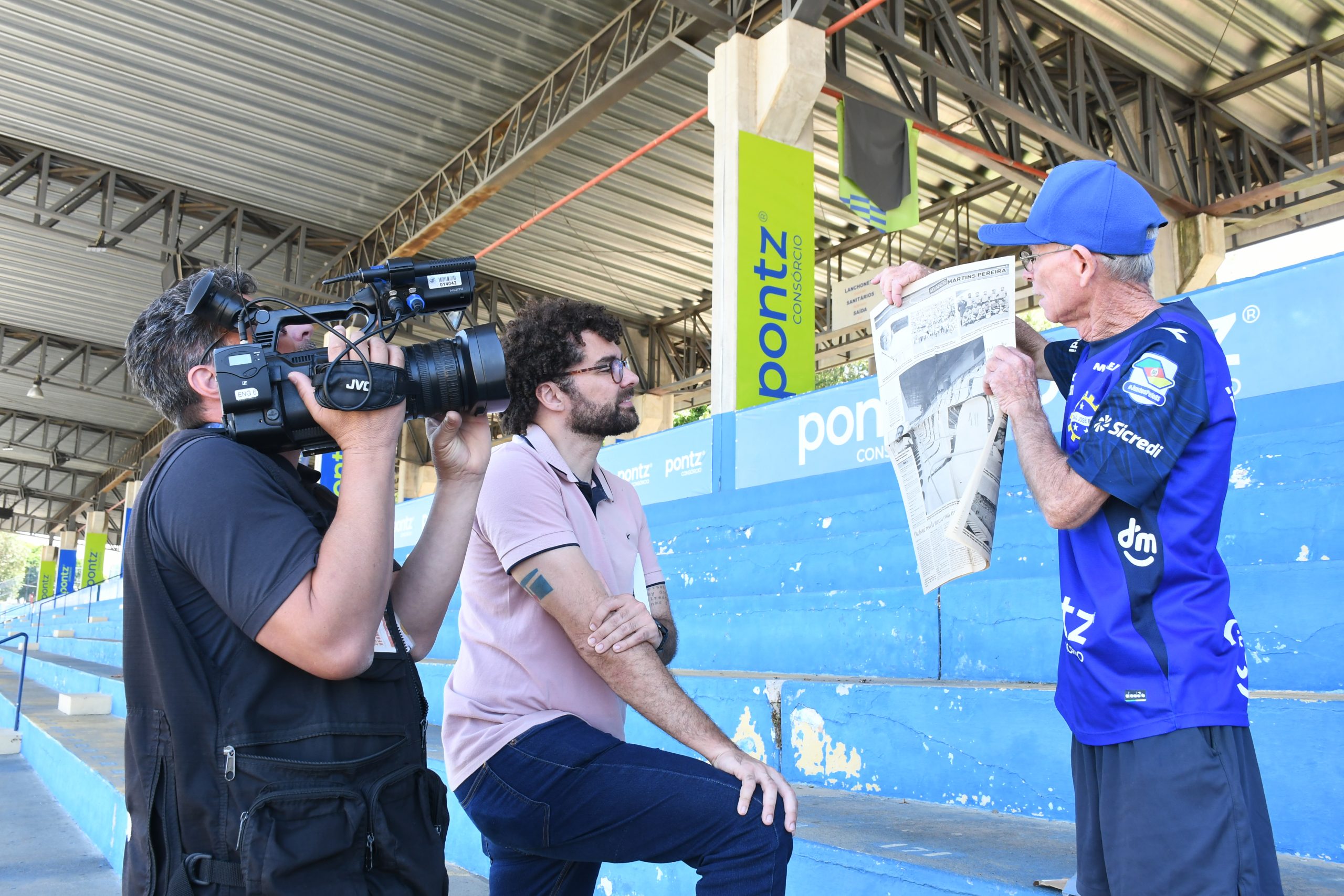 Câmara do tempo – Entrevista com torcedor do time São José, relatando o jogo vencido pela equipe de Taubaté em 1981. (Foto: Flávio Pereira/CMSJC)