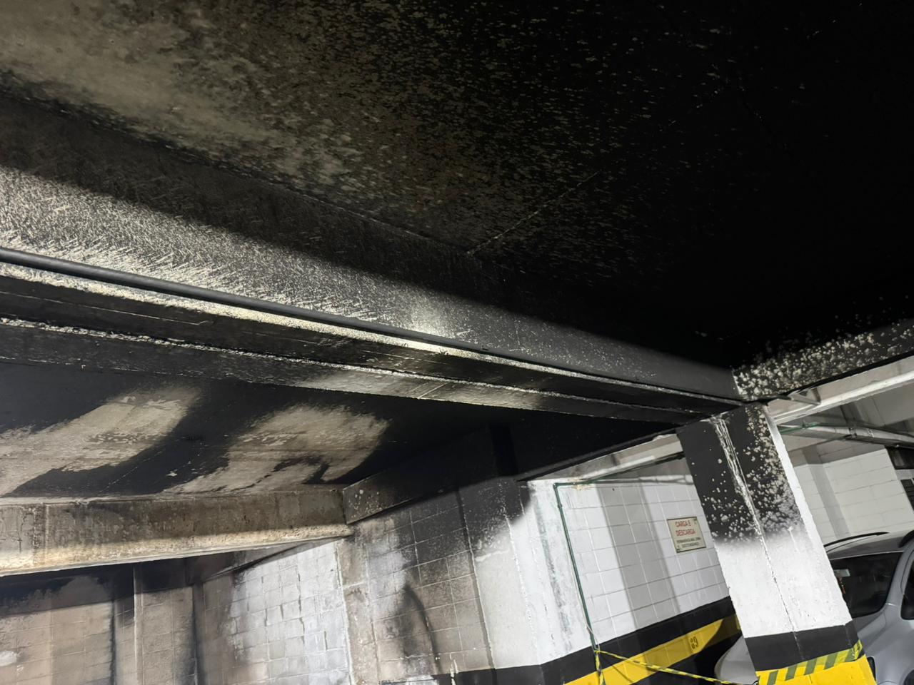 Garagem queimada em  São José recomendações após incêndio