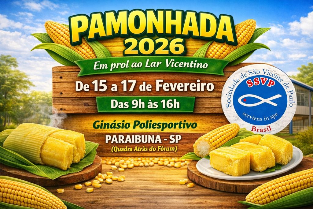 Pamonhada 2026 em Paraibuna reúne voluntários durante o Carnaval para arrecadar recursos ao Lar Vicentino