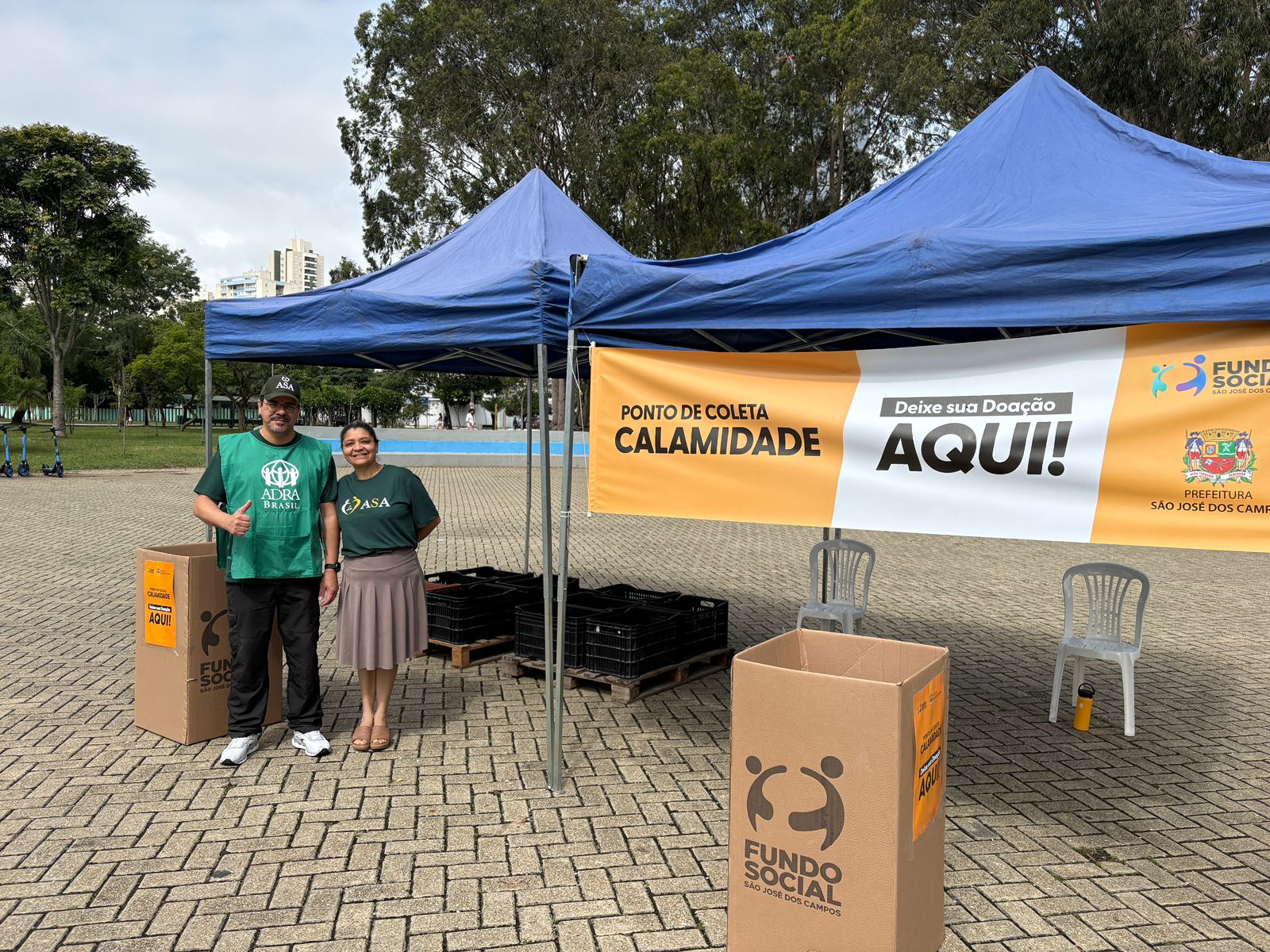 Ponto de arrecadação no Aquarius