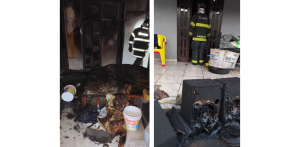 incêndio em residência no bairro Porto Novo, em Caraguatatuba.