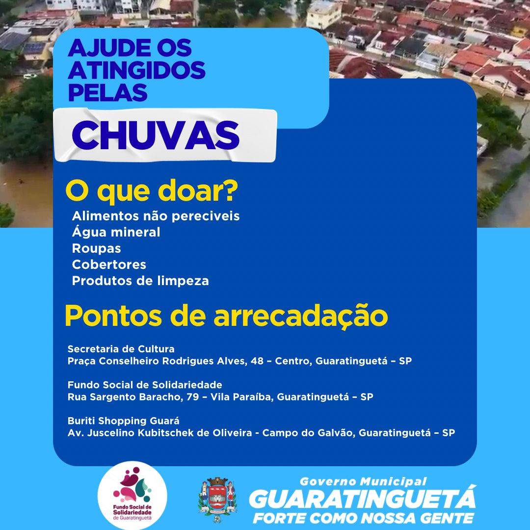 Chuvas em Guaratinguetá