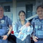Bebê engasgada em Jambeiro é salva por policiais