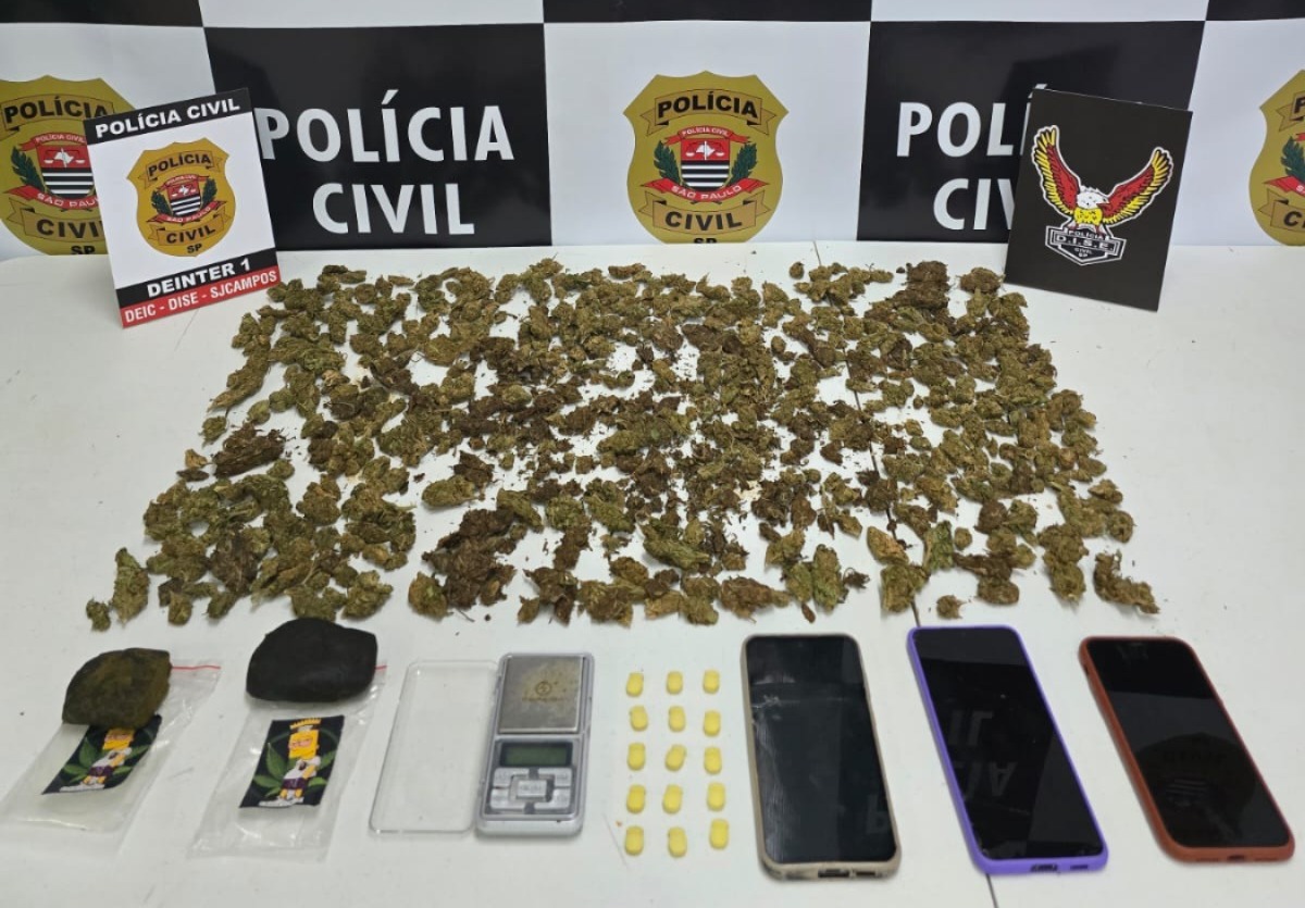 Polícia Civil, tráfico de drogas, São José dos Campos, DISE
