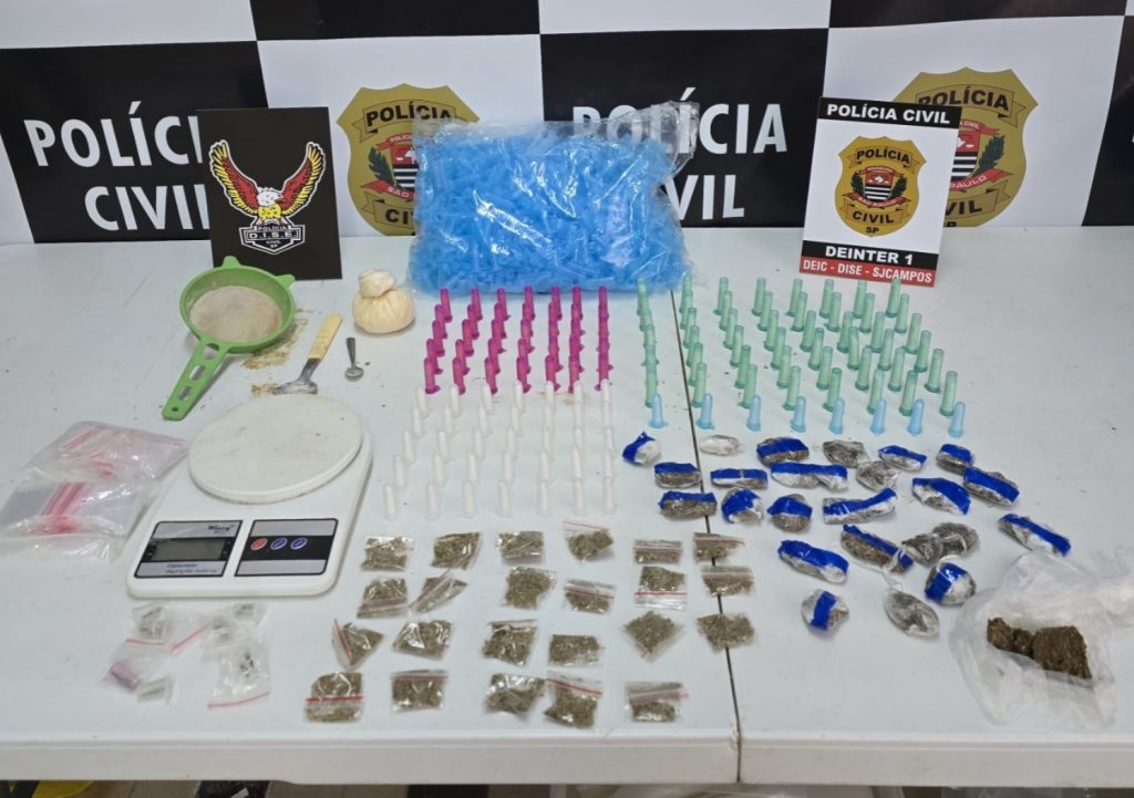 Polícia Civil realiza operação contra o tráfico de drogas em Jacareí