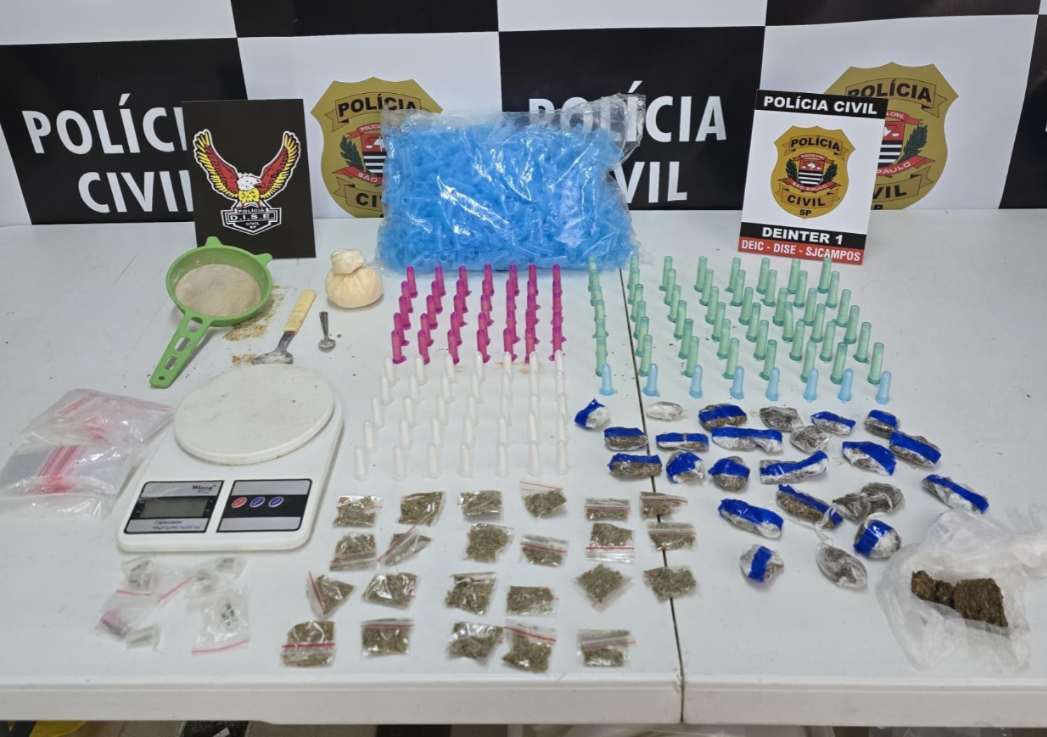 Polícia Civil realiza operação contra o tráfico de drogas em Jacareí