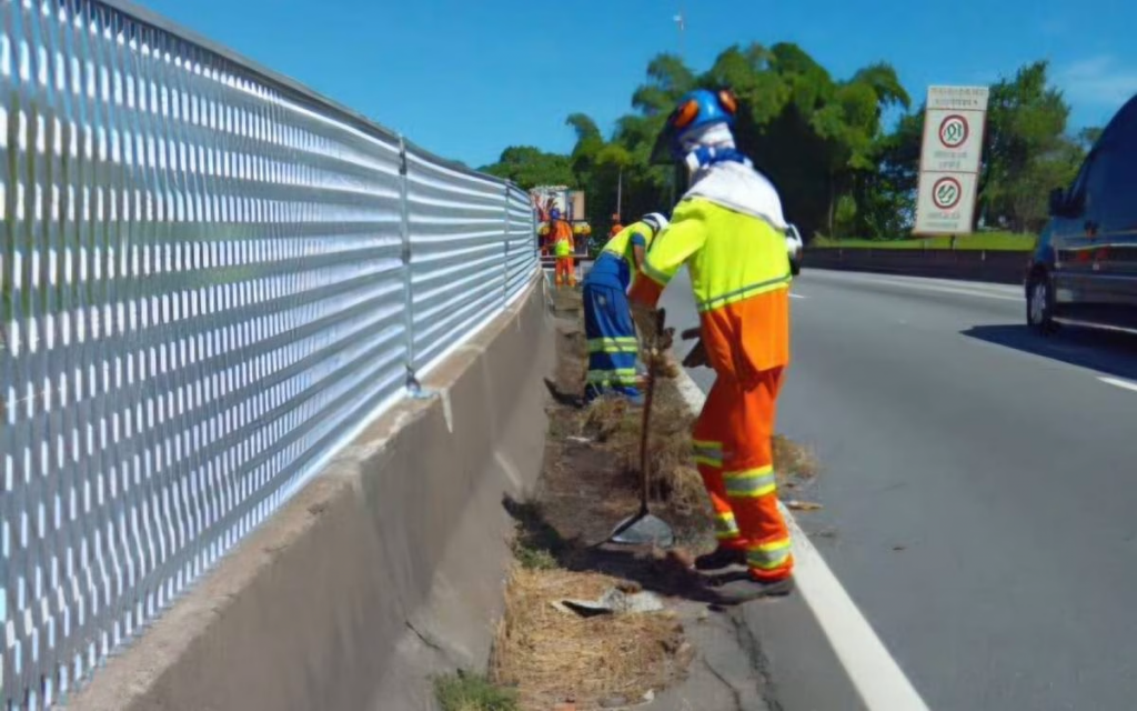 Via Dutra terá manutenção e limpeza em diversos trechos neste fim de semana