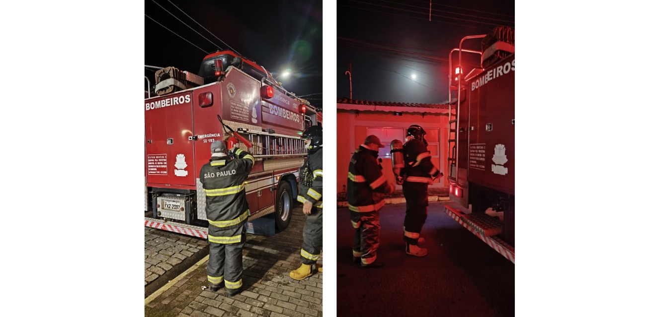 Equipes do Corpo de Bombeiros atenderam duas ocorrências de incêndio em Ubatuba