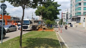 Iniciadas obras na avenida Salmão, que seguem até 14 de março