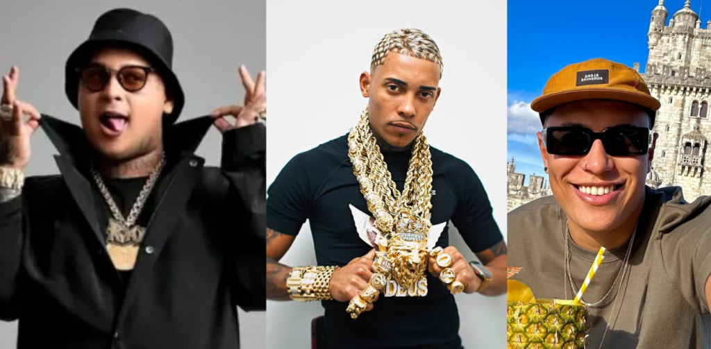 MC Ryan SP, MC Poze do Rodo e Raphael Sousa Oliveira, dono do perfil ‘Choquei’/ Foto: Redes sociais