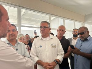 Ministro da Saúde acompanha avanço das obras do Centro de Reabilitação em São José