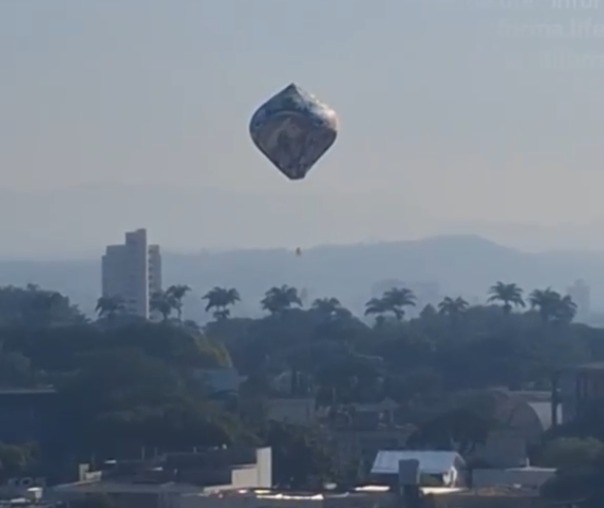 Balão cai na avenida São João e mobiliza equipes de segurança em São José dos Campos