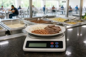Funcionários relatam restrição na quantidade de proteína servida em refeições