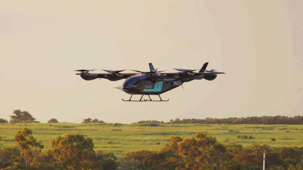 Protótipo de eVTOL apresentado como alternativa para mobilidade aérea urbana