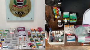 Operação apreendeu medicamentos irregulares e anabolizantes em São Sebastião.