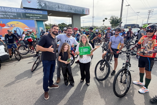 Lançamento do Cicloturismo reúne famílias em manhã de lazer e esporte