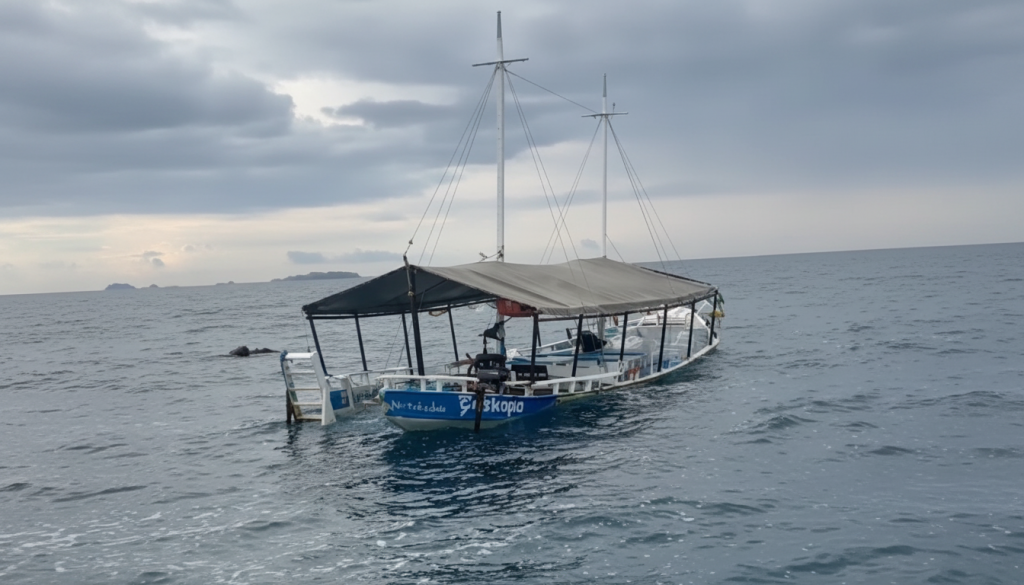 Embarcação fica à deriva e é resgatada após pane mecânica em Ubatuba