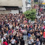 Sindicato afirma que mais de 2.800 servidores participaram da mobilização realizada nesta terça-feira.