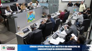 Projeto aprovado pela Câmara de Lorena institui o Dia Municipal da Conscientização da Neurodiversidade em 30 de junho.