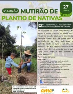 5ª Edição do Mutirão de Plantio neste sábado no Jardim Satélite!