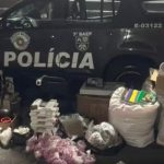 Baep estoura casa bomba e apreende 50 kg de drogas em Pinda
