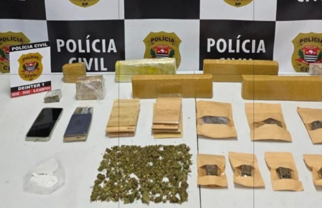 Polícia Civil prende suspeito com maconha e cocaína na zona leste de São José nesta segunda!
