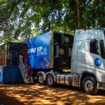 Carreta do Museu Catavento leva experiências interativas e oficinas gratuitas ao Parque da Cidade, em Jacareí