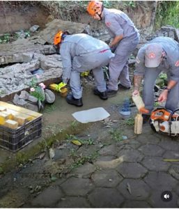 Muro desaba sobre idoso e deixa vítima em estado grave em Caraguatatuba