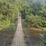 Ponte de acesso a aldeia Rio Bonito