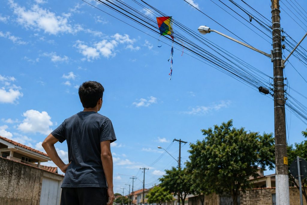 Pipas na rede elétrica aumentam nas férias escolares