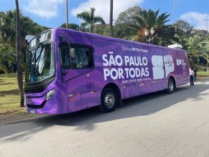 Ônibus SP Por Todas atende mulheres no Festival de Inverno