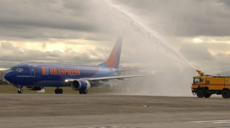 Boeing da Braspress utilizará aeroporto como base de operações