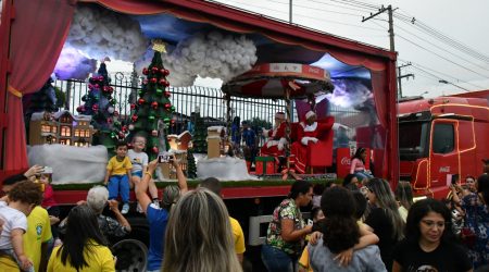 Caravana de Natal Coca-Cola em São José detalhes do evento