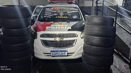 Carga de 16 estepes veiculares apreendida e suspeitos detidos em São José!