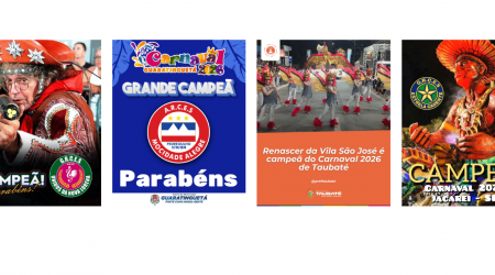 Carnaval 2026 na RM Vale define campeãs