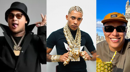 MC Ryan SP, MC Poze do Rodo e Raphael Sousa Oliveira, dono do perfil ‘Choquei’/ Foto: Redes sociais