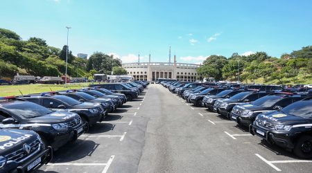 Governador de São Paulo entrega 324 novas viaturas para a Polícia Civil