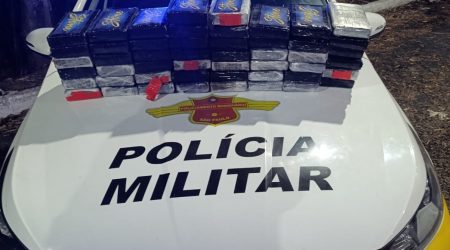 Homem é preso com 50 kg de cocaína na estrada que liga Guará à Cunha