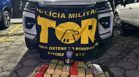 Homem é preso com 60 quilos de maconha na Tamoios após tentar evitar blitz