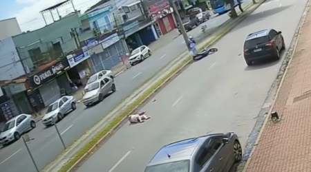 Idosa é atropelada por moto na avenida Cidade Jardim em São José dos Campos
