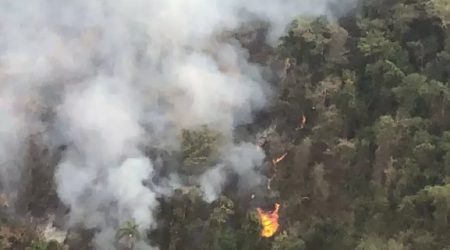 Incêndio em São Francisco Xavier atinge 500 mil m² de vegetação na Mantiqueira