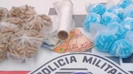 Mais de 1,4 mil pinos de cocaína apreendidos com dupla em Jacareí