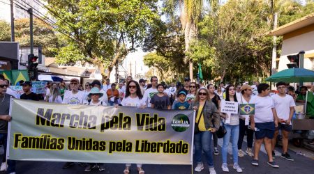 Marcha da Família contra o aborto no Vicentina Aranha