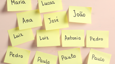 Nomes mais comuns nas cidades do Vale do Paraíba segundo o IBGE